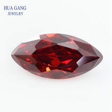 5A Garnet Marquise Shape Brilliant Cut CZ Stone Synthetic Gems Cubic Zirconia For Jewelry Size 1.5x3~10x20mm Free Shipping 2024 - buy cheap