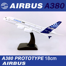 18CM 1:400 Airbus A380 Prototype airplane aircraft plane alloy static solide model with base collectible display toy collection 2024 - buy cheap