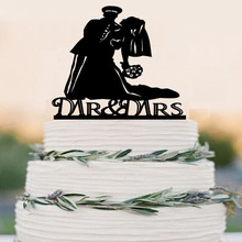 Wedding Cake Topper Custom Military Themed Bride and Groom Cake Topper Military Cake Topper 2024 - buy cheap