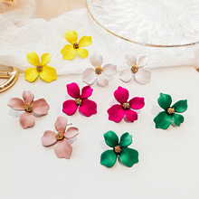 2018 New Flower earrings south Korean personality joker long style ear stud earrings pendant Earrings For Women Jewelry 2024 - buy cheap