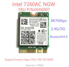 Brand new for Intel 7260NGW 7260ac 7260 ac 2.4/5G BT4.0 FRU 04X6007 For Thinkpad X250 x240 x240s x230s t440 w540 t540 Yoga y50 2024 - buy cheap