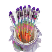 1pcs/lot Lovely party favor Cartoon 6 Colors rainbow gel pen Gel ink pen Korean Style Pen Wholesale 2024 - buy cheap