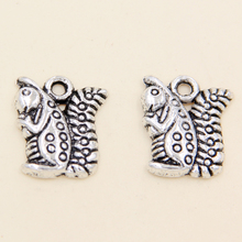 Wholesale 50Pcs Tibetan Silver Aninals Squirrel Charms Pendants 17x13mm 2024 - buy cheap