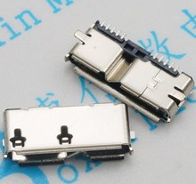 2 шт. Micro USB 3,0 B Тип SMT гнездо SMD 2 10pin USB разъем для мобильных жестких дисков интерфейс данных 2024 - купить недорого