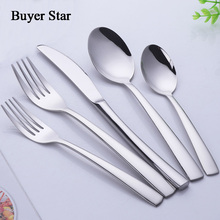 5pcs/Set Silverware Set  Dishes Sets Dinnerware Stainless Steel Forks Knives Spoons Cutlery Sets of Spoons and Forks Flatware 2024 - buy cheap