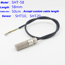 Free ship 1pc probe length 58mm double Waterproof temperature and humidity sensor SHT30 sensor probe SHT-58 soil sensor for farm 2024 - buy cheap