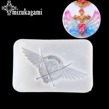 1pcs UV Resin Liquid Silicone Mold Wings Badge Shape Resin Molds For DIY Pendant Charms Making Jewelry Finding Accessories 2024 - buy cheap