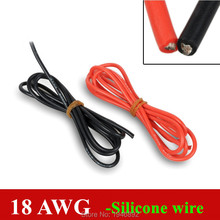 Cable de silicona Flexible RC 150/0.08TS OD 2,3mm, Cable Conductor de cobre estañado a bricolaje, 1 metro, 18 AWG 2024 - compra barato