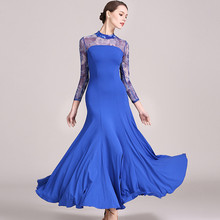 blue ballroom dance dresses ballroom waltz dresses for ballroom dancing clothes waltz foxtrot flamenco modern dance costumes 2024 - buy cheap