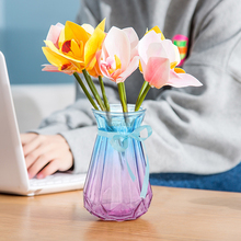 Европейская креативная стеклянная ваза гидропоники зеленые растения сухие цветы ваза для ресторана украшение для гостиной украшения 2024 - купить недорого