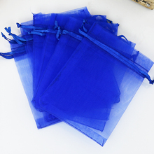 Bolsas grandes de Organza azul real, bolsa de embalaje de tela de boda, regalo de Organza, 30x40cm (100x11,8 pulgadas), 15,7 Uds. 2024 - compra barato