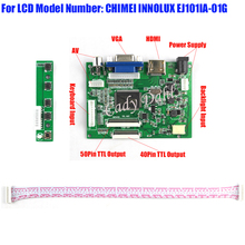 High Brightness HDMI VGA 2AV 40 Pins PC Controller Board for Raspberry PI 3 EJ101IA-01G 1280x800 1ch 8 bit IPS LCD Display Panel 2024 - buy cheap
