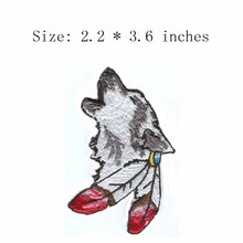2,2 "широкая голова волка, вышивка, патчи с кристаллами, стразы, вышивка, патчи для детей, патч на одежду 2024 - купить недорого