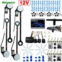 MOTOBOTS-kits de ventanilla eléctrica Universal para coche/Auto, 4 puertas, DC 12V, con 8 unids/set/juego de interruptores y arnés 2024 - compra barato