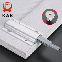 KAK 5pcs/lot Aluminum Alloy Push to Open Cabinet Catches Door Stops Magnetic Touch Stop Kitchen Invisible Cabinet Pulls Hardware 2024 - buy cheap