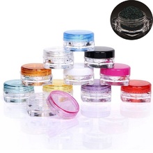 20Pcs 3g/5g 3ml/5ml Square bottom Sample Jar Pot Vials Container Fit Makeup Cosmetic Face Cream Pigment Nail Art Glitter bead 2024 - buy cheap