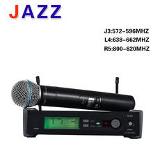 UHF Wireless Microphone With Diversity Receiver SLX24 beta 58 Pro Automatic Frequency 2024 - buy cheap