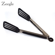 Zeegle BBQ Kitchen Tools Tongs Steel Handle Kitchen Tongs Lock Design Barbecue Clip Clamp Stainless Steel Food Tongs 2024 - buy cheap