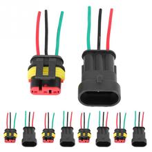5 Sets Car 3 Pin Way Sealed Auto Waterproof Electrical Connector Plug Socket Kit Car Accessories 2024 - buy cheap