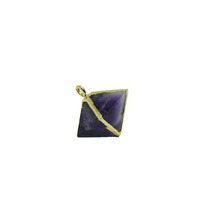 Natural Purple Quartz Crystal pendant women accessories Pendulum real Chakra amethysts stone pendant for jewelry making 2024 - buy cheap