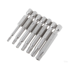 7Pcs Star Drill Bits Screwdriver Magnetic Shank Hand Tools Five-pointed Star Bore T10-T40 2024 - buy cheap