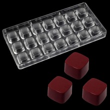 Square shape mold 3D polycarbonate chocolate moulds  candy chocolate Decorating tools pastry tools baking accessories 2024 - buy cheap