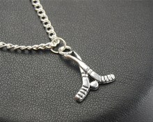 1pc Hockey sticks Metal Alloy Pendant Necklace Fashion DIY Handmade Jewelry Gift for women E429 2024 - buy cheap