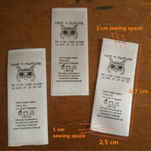 500pcs Custom Soft satin cloth washing labels White care label for dress/shirt/hat 2.5 * 6.7 cm 2024 - buy cheap