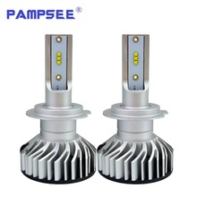 PAMPSEE-faros Led antiniebla para coche, bombillas F2 ZES H1 H3 H4 H7 9005 9006, 72W, 8000LM, 6500K, 12V 2024 - compra barato