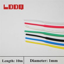 LDDQ-manguito de Cable de envoltura termorretráctil de 1mm y 10m, Ratio de contracción 2:1 600 y 1000v, envoltura de Cable de siete colores a elegir 2024 - compra barato
