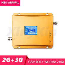 Amplificador de señal móvil GSM 900mhz WCDMA 2100mhz 3G 2G, repetidor de señal de teléfono celular, ganancia de 70dB, banda Dual 2024 - compra barato