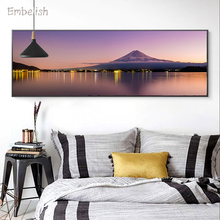 Embelish 1 Pieces Large Size Wall Art Landscape Pictures For Living Room Fuji Mountain Home Decor HD Canvas Painting Artworks 2024 - buy cheap