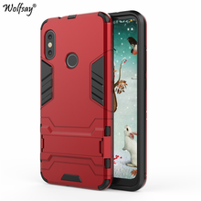 Funda de Wolfsay para Xiaomi Redmi 6 Pro, carcasa delgada de PC + armadura de goma suave, funda de teléfono para Xiaomi Redmi 2 Pro, Xiaomi Mi A2 Lite 2024 - compra barato