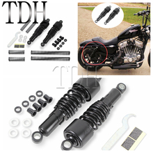 Shock Absorbers Motorcycle Rear Suspension Black Front Rear Lowering Slammer Kit For Harley Sportster XL883 XL1200 1988-2003 2024 - buy cheap