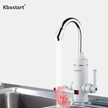 Kbxstart Instant Hot Water Tap Tankless Electric Faucet Kitchen Led Digital Control Calentador De Agua Electrico With Two Handle 2024 - buy cheap