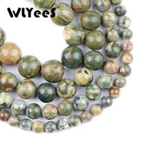 WLYeeS High Quality Bird Rock Beads Natural Stone 6 8 10 12mm Round Loose Bead for fashion Jewelry Bracelet Making DIY Accessory 2024 - buy cheap