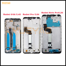 Для Xiaomi Redmi Note 6 Pro рамка ЖК-дисплея экран сенсорный дигитайзер сборка ЖК-дисплей Redmi 6 Pro/6A с рамка Запасные детали 2024 - купить недорого