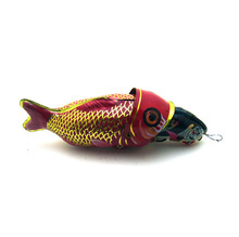[New] Adult Collection Retro Wind up toy Metal Tin whale eating fish Big fish eat little fish Clockwork toy figure vintage toy 2024 - buy cheap