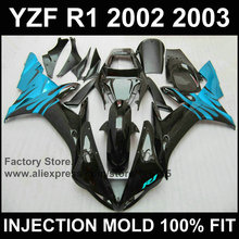 Настроить полный впрыска Обтекатели наборы для YAMAHA R1 2002 2003 YZF R1 02 03 белый обтекатель для мотоцикла синего цвета части 2024 - купить недорого