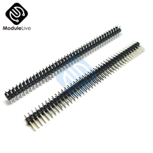 10PCS 40Pin 2.54mm Double Row Straight Male Pin Header Strip PBC Connector 2024 - buy cheap