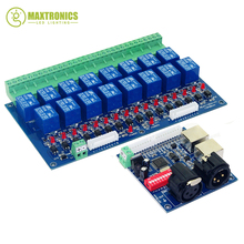 Interruptor de relé de 16 canales controlador dmx512, salida de relé, control de relé DMX, interruptor de relé de 16 vías (max 10A), led de alto voltaje 2024 - compra barato