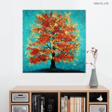 Pintura al óleo de árbol abstracto pintada a mano de alta calidad de envío gratis sobre lienzo pintura decorativa de árbol abstracto de colores hermosos 2024 - compra barato