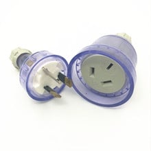 1Pair Australian Power Cord SAA Female Socket +Male Plug Electrical Plug Industrial Vintage Style Rewire Plug DIY Assembled 2024 - buy cheap