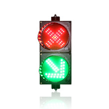 Luz de tráfico LED, nuevo diseño, 200mm, Cruz Roja, flecha verde de 45 grados, a la venta 2024 - compra barato