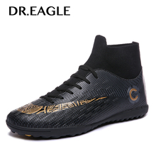 Dr.EAGLE Men Soccer Shoes Adult Kids TF/FG Football Boots Cleats Grass Training Sport Footwear Sneakers Plus Size 36-49 Cleats 2024 - buy cheap