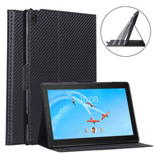 Чехол для Lenovo Tab E10 10,1 Tablet Cover Funda TB-X104F TB X104F чехол из искусственной кожи с подставкой + Защитная пленка для экрана + ручка 2024 - купить недорого