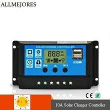 solar panel systerm controller 10A 12V/24V LCD PWM Solar Controller Battery PV cell panel charger Regulator 2024 - buy cheap