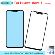 Pantalla táctil para Huawei Nova 3 3i 3e, Panel táctil de cristal frontal, reemplazo de lente nova3e nova3 nova3i, Color negro, nuevo 2024 - compra barato