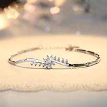 Everoyal Exquisite Zirocn Flower Girls Bracelets Jewelry Fashion Female 925 Sterling Silver Bracelets For Women Accessories Lady 2024 - buy cheap