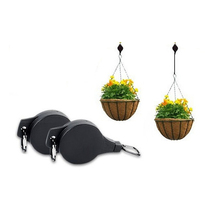 Retractable Garden Hanging Basket Pulley Flower Plant Pot Pull Down Hanger Garden Tools Multifunction Household Storage Hooks 35 2024 - buy cheap